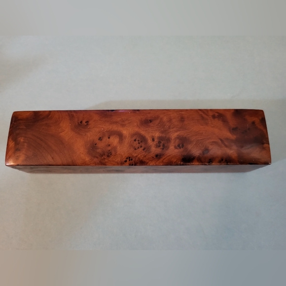 Beautiful Burl Wood Pen Box - Picture 1 of 5